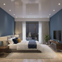 Глянцевые натяжные потолки