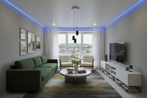 Сатиновые натяжные потолки