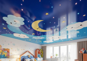 Натяжной потолок в детскую